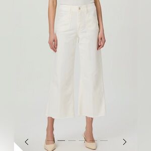 Anessa wide leg Paige denim with Raw hem size 26